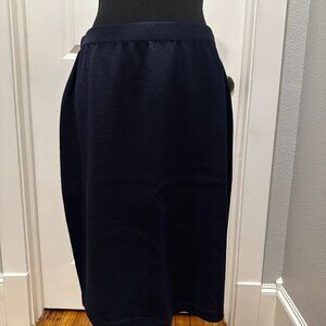 Classic Navy St. John Knit Skirt - Size 12